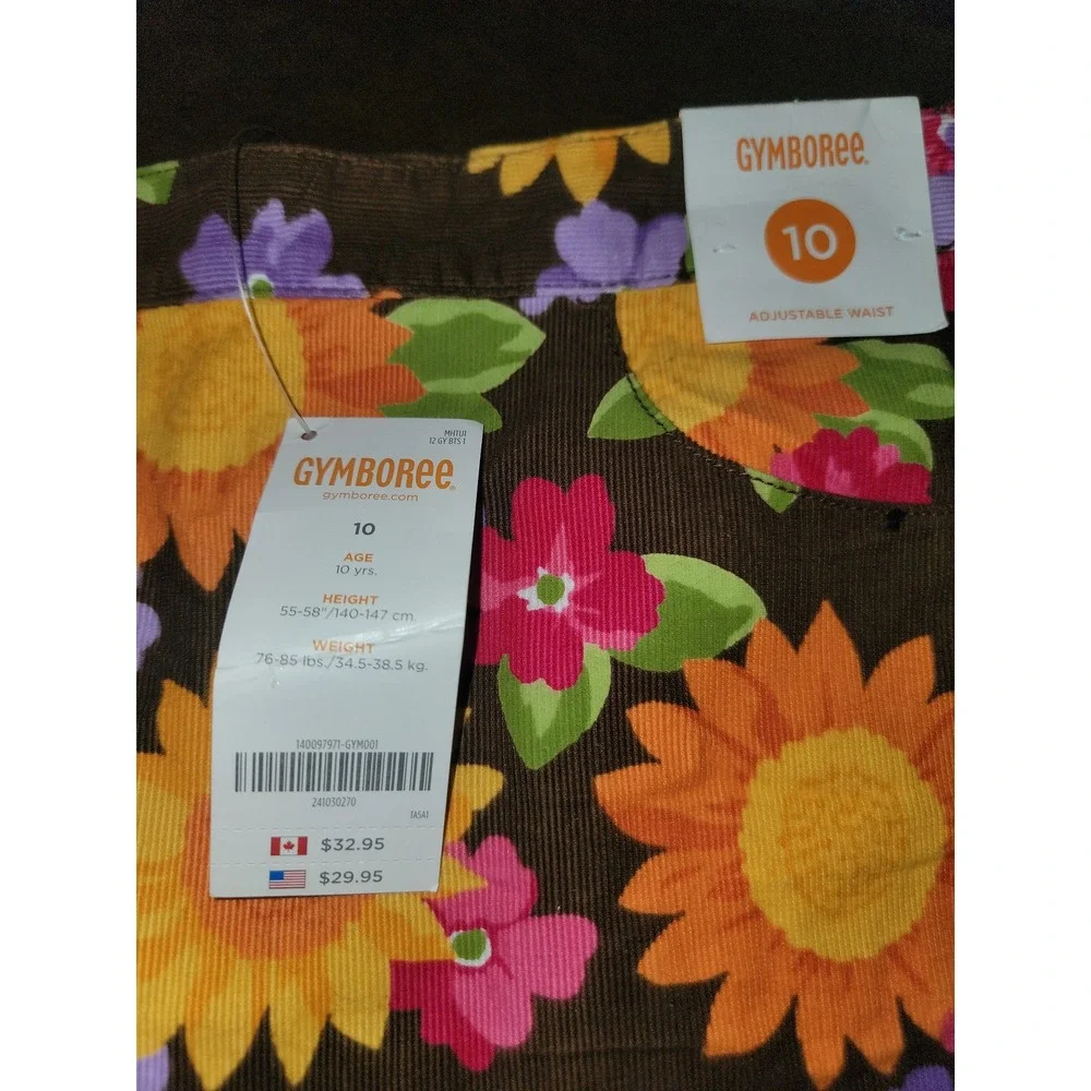 Gymboree sunflower smiles skort‎ size 10 nwt